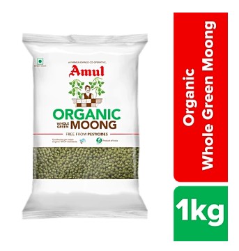 AMUL ORGANIC WHOLE GREEN MOONG