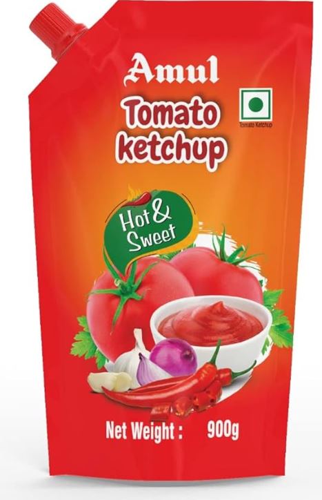 AMUL TOMATO KETCHUP HOT&SWEET 900 gm