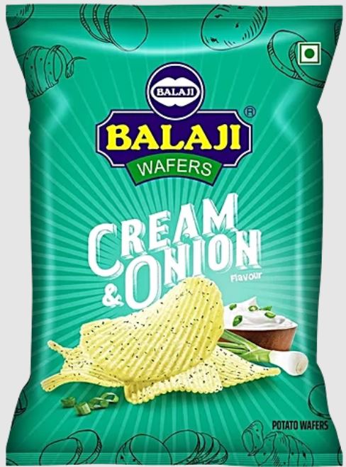 BALAJI CREAM & ONION WAFER 135 gm