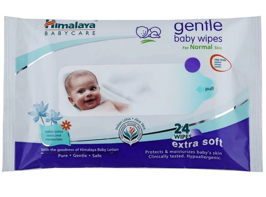 HIMALAYA GENTLE BABY WIPES  24 wipes