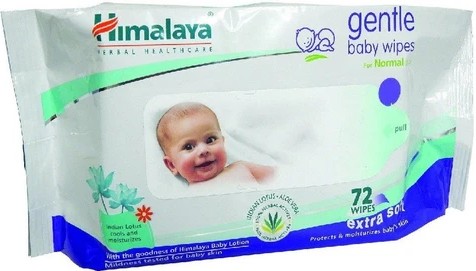 HIMALAYA GENTLE BABY WIPES  72 wipes