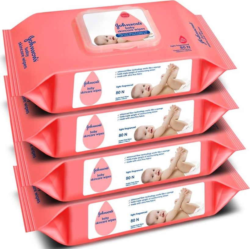 JOHNSON`S BABY WIPES-280MRP