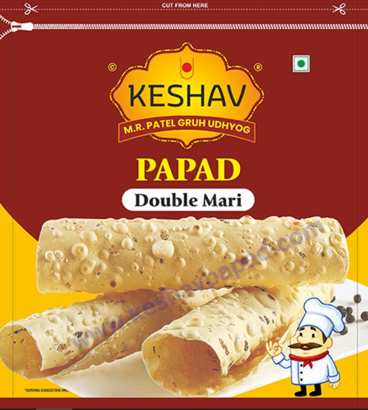 KESHAV DOUBLE MARI PAPAD 500 gm