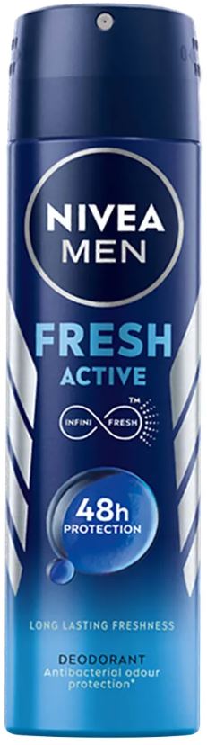 NIVEA MEN FRESH ACTIVE SPRAY 150 ml