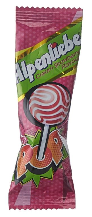 ALPENLIEBE ICE CREAM POP STRAWBERRY 8 gm