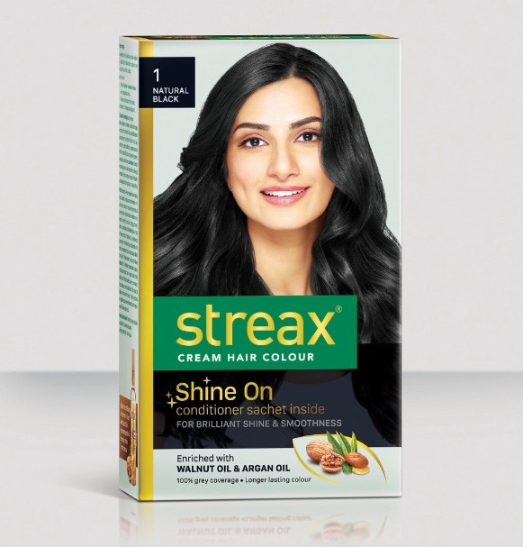STREAX HAIR COLOR 1 NATURAL BLACK