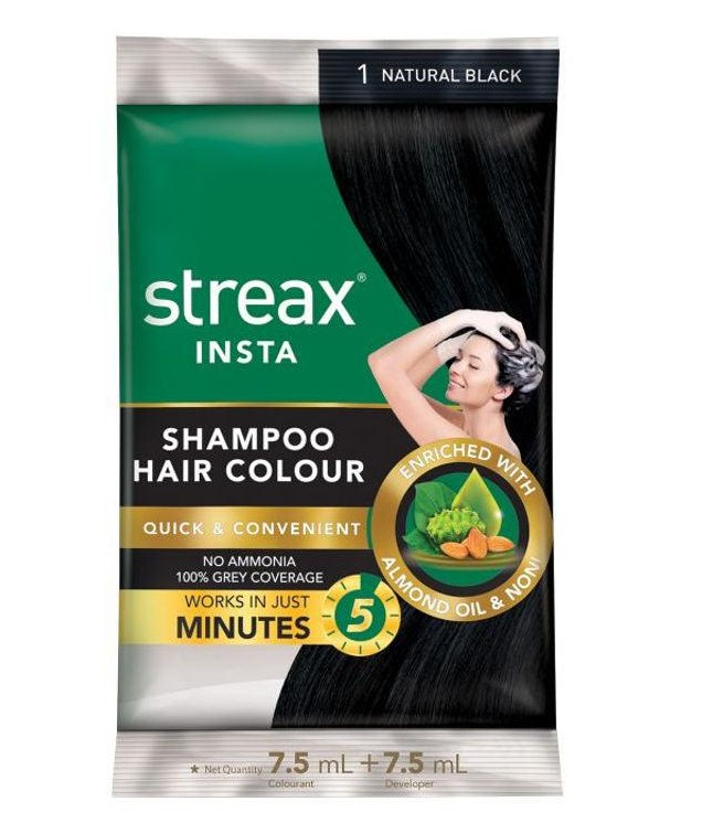 STREAX HAIR COLOUR 1 NATURAL BLACK